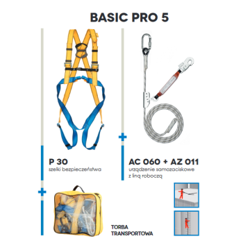 Zestaw asekuracyjny BASIC PRO 5- PROTEKT